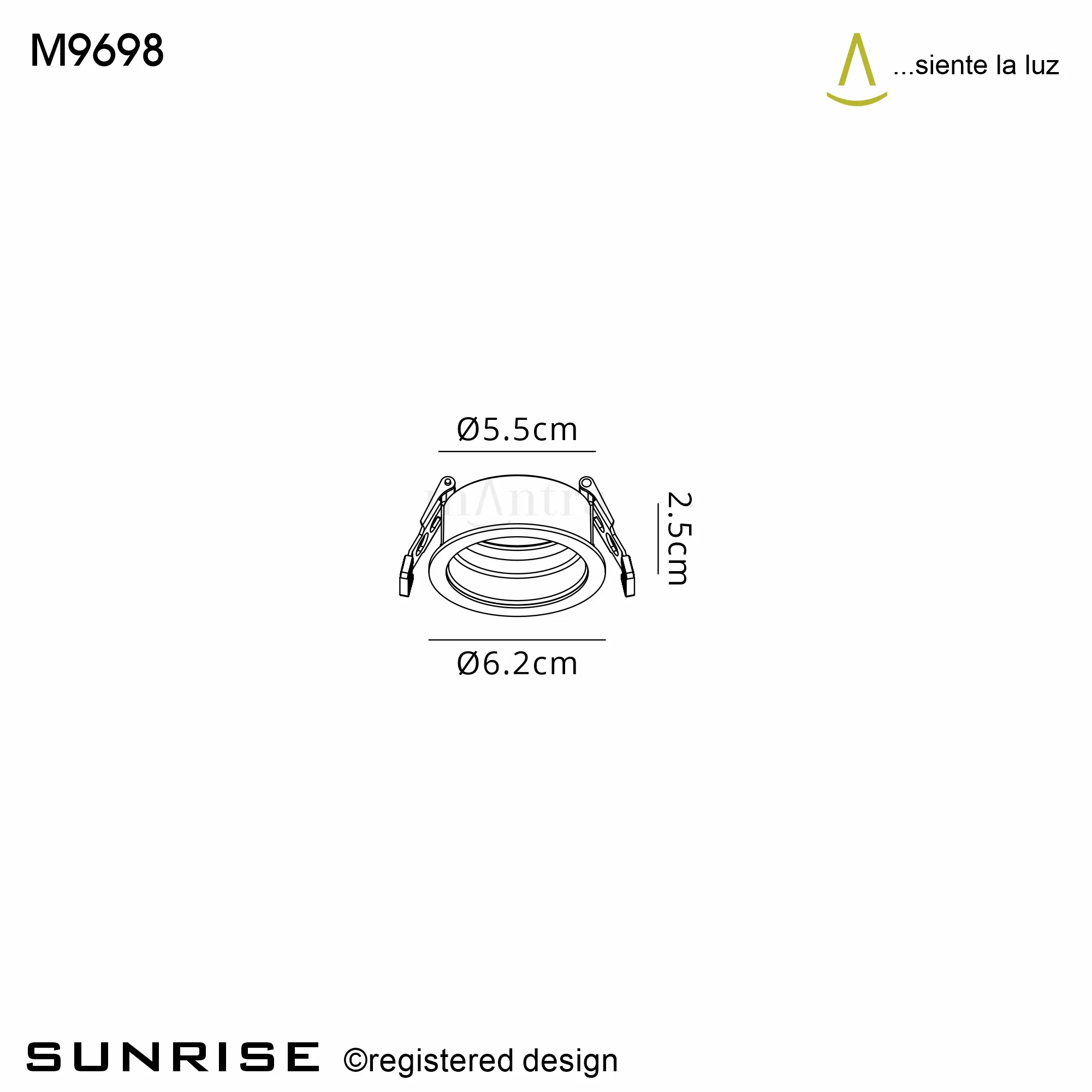 Sunrise Recessed Ceiling Luminaires Mantra Recessed Ceiling Accessories